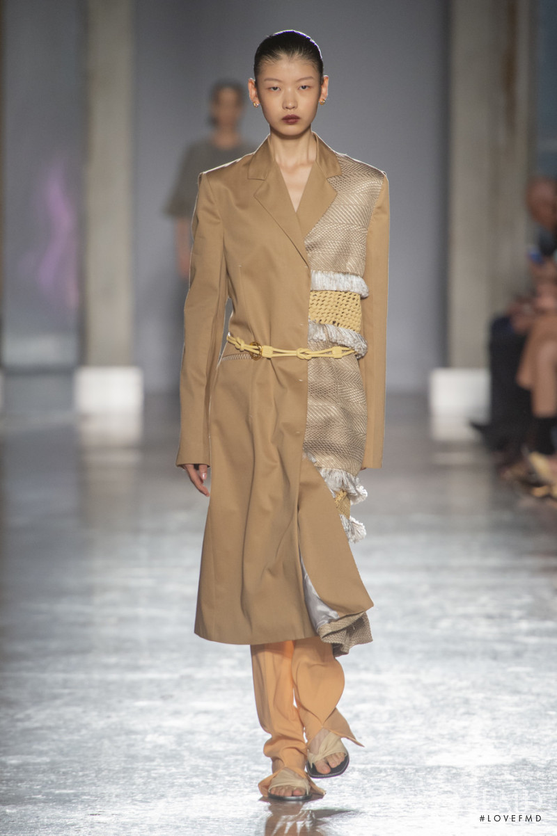 Tang He featured in  the Gabriele Colangelo fashion show for Spring/Summer 2020
