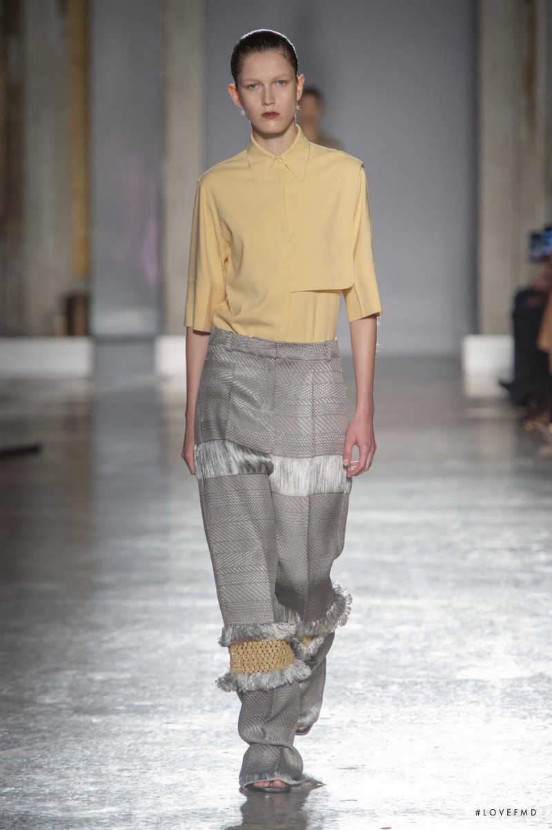 Tessa Bruinsma featured in  the Gabriele Colangelo fashion show for Spring/Summer 2020