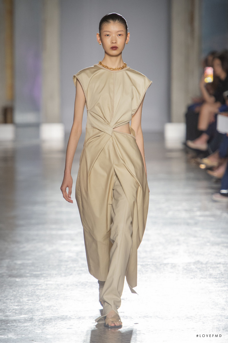 Tang He featured in  the Gabriele Colangelo fashion show for Spring/Summer 2020