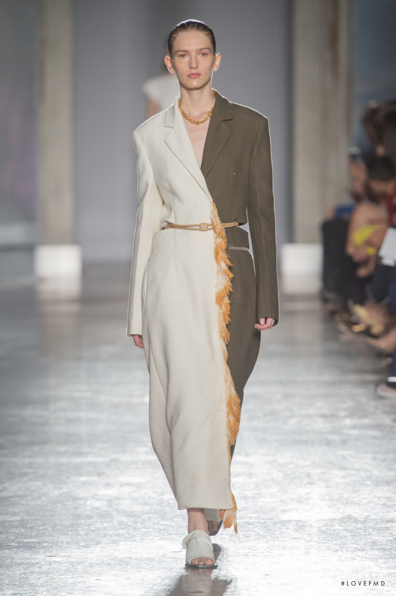Mia Brammer featured in  the Gabriele Colangelo fashion show for Spring/Summer 2020