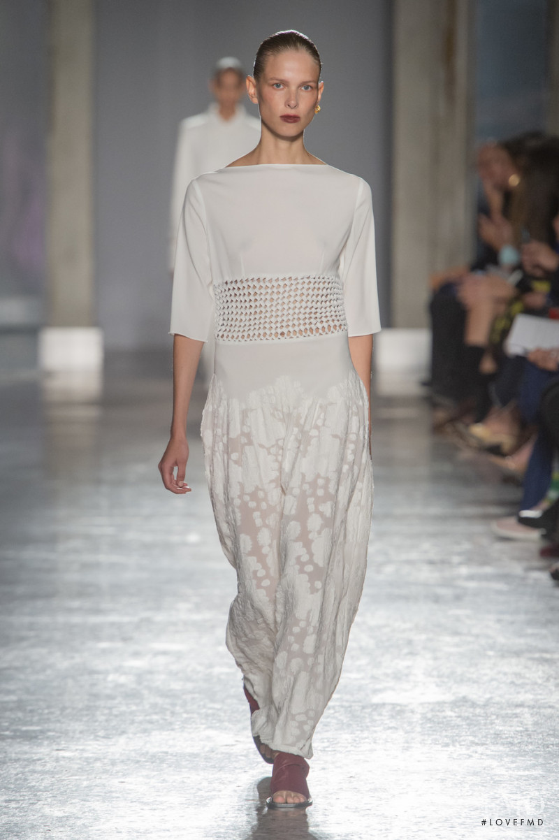 Lina Berg featured in  the Gabriele Colangelo fashion show for Spring/Summer 2020