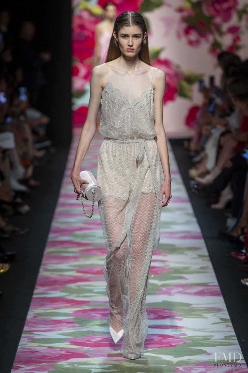 Nina Fresneau featured in  the Blumarine fashion show for Spring/Summer 2020