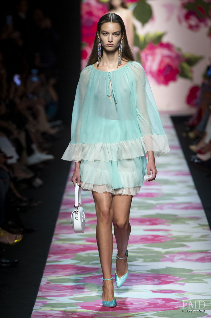 Lea Petanovic featured in  the Blumarine fashion show for Spring/Summer 2020