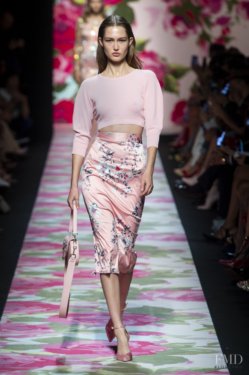 Vika Evseeva featured in  the Blumarine fashion show for Spring/Summer 2020