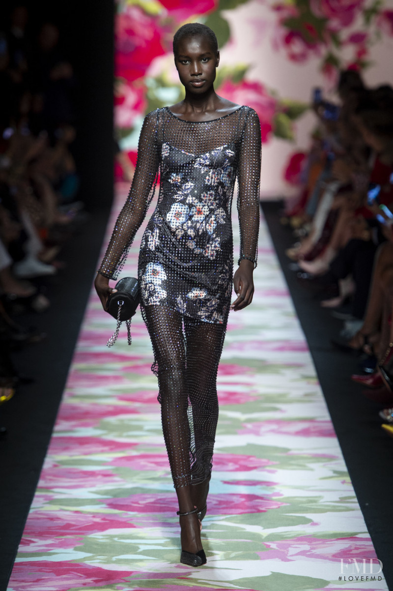 Nya Gatbel featured in  the Blumarine fashion show for Spring/Summer 2020