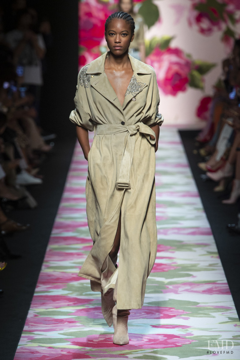 Diana Sanchez featured in  the Blumarine fashion show for Spring/Summer 2020