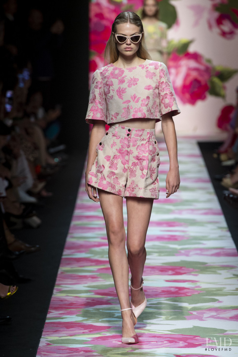 Chane Husselmann featured in  the Blumarine fashion show for Spring/Summer 2020
