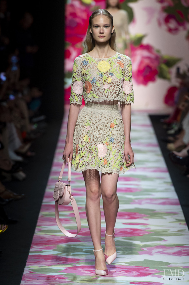 Alina Egorova featured in  the Blumarine fashion show for Spring/Summer 2020