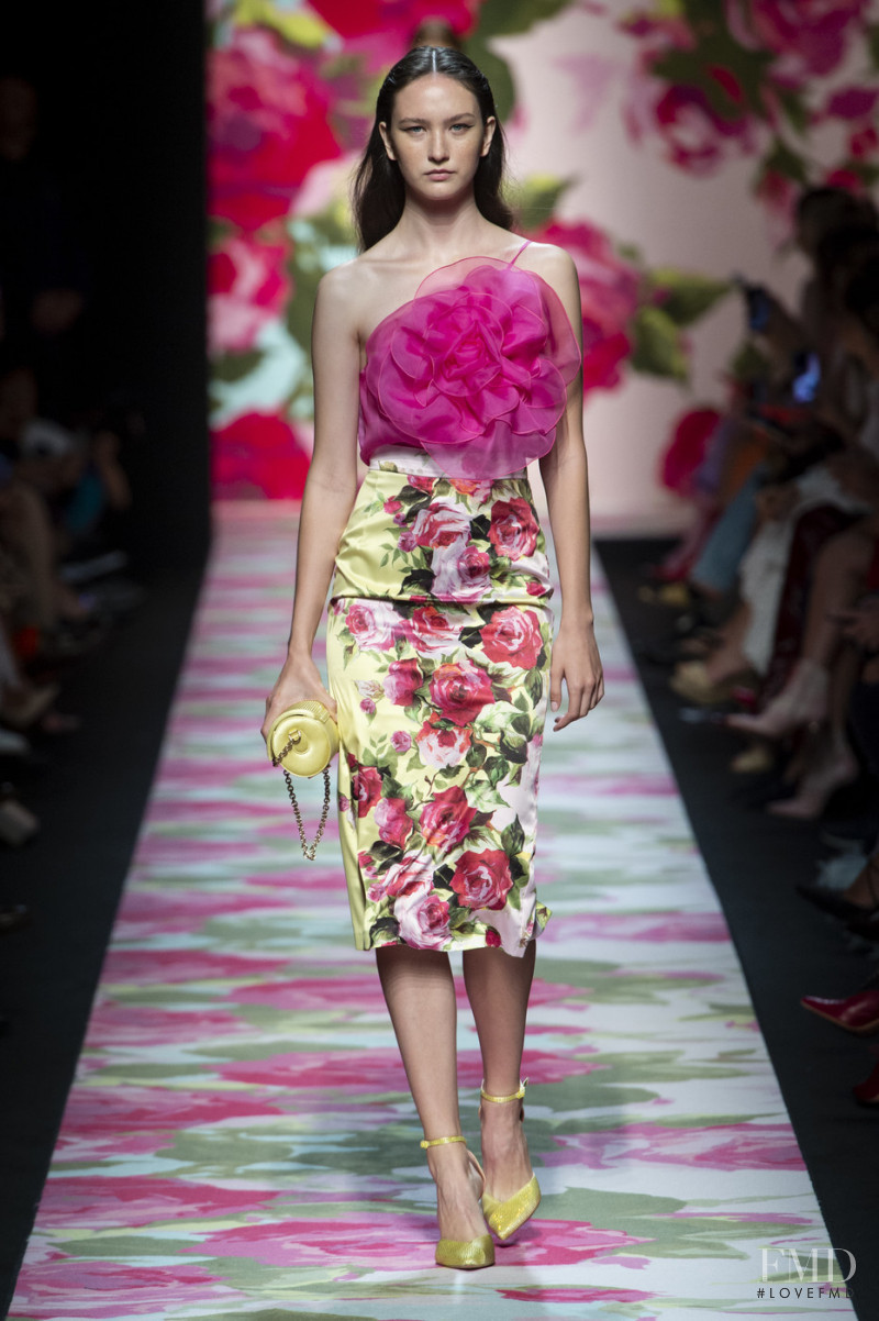 Polina Zavialova featured in  the Blumarine fashion show for Spring/Summer 2020