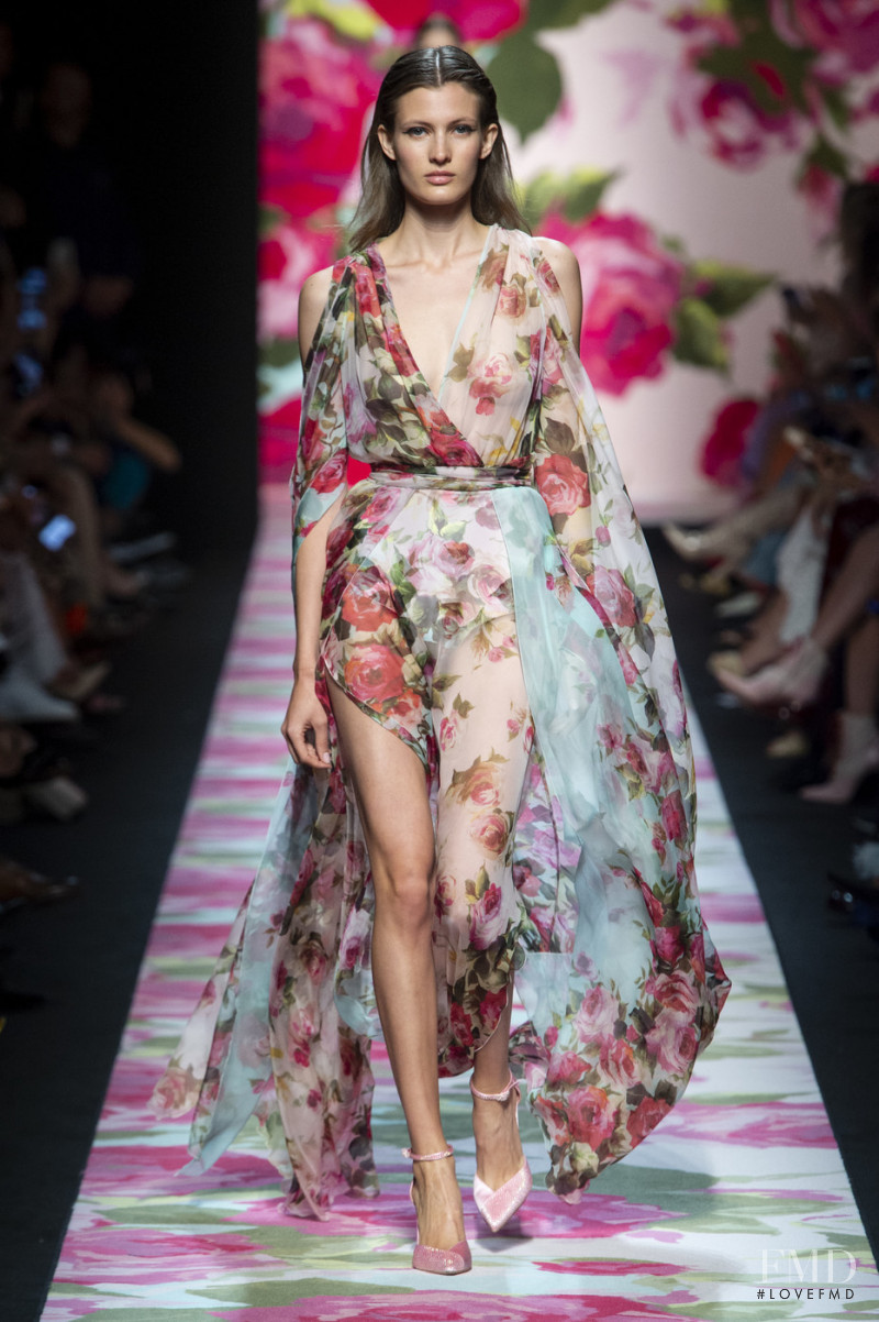 Louise Lefebure featured in  the Blumarine fashion show for Spring/Summer 2020