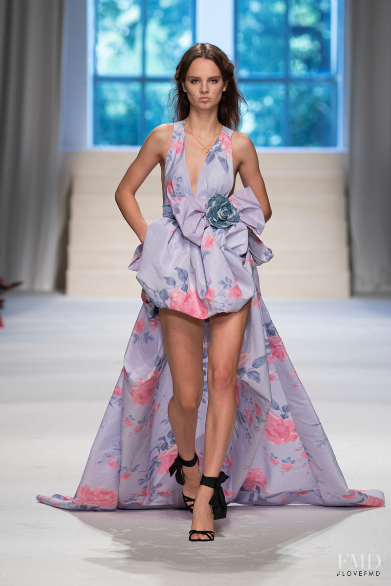 Giselle Norman featured in  the Philosophy di Lorenzo Serafini fashion show for Spring/Summer 2020