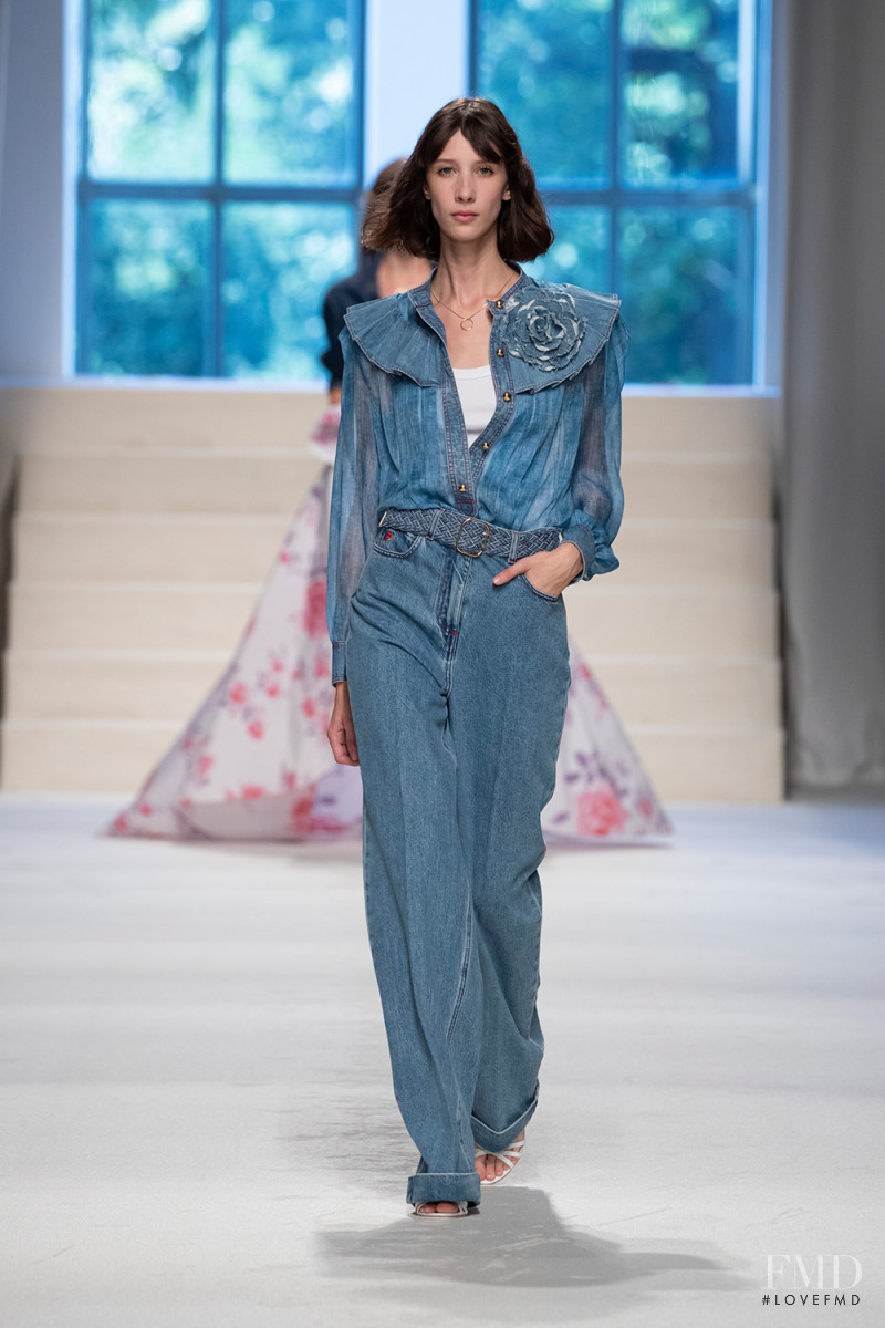 Sasha Knysh featured in  the Philosophy di Lorenzo Serafini fashion show for Spring/Summer 2020