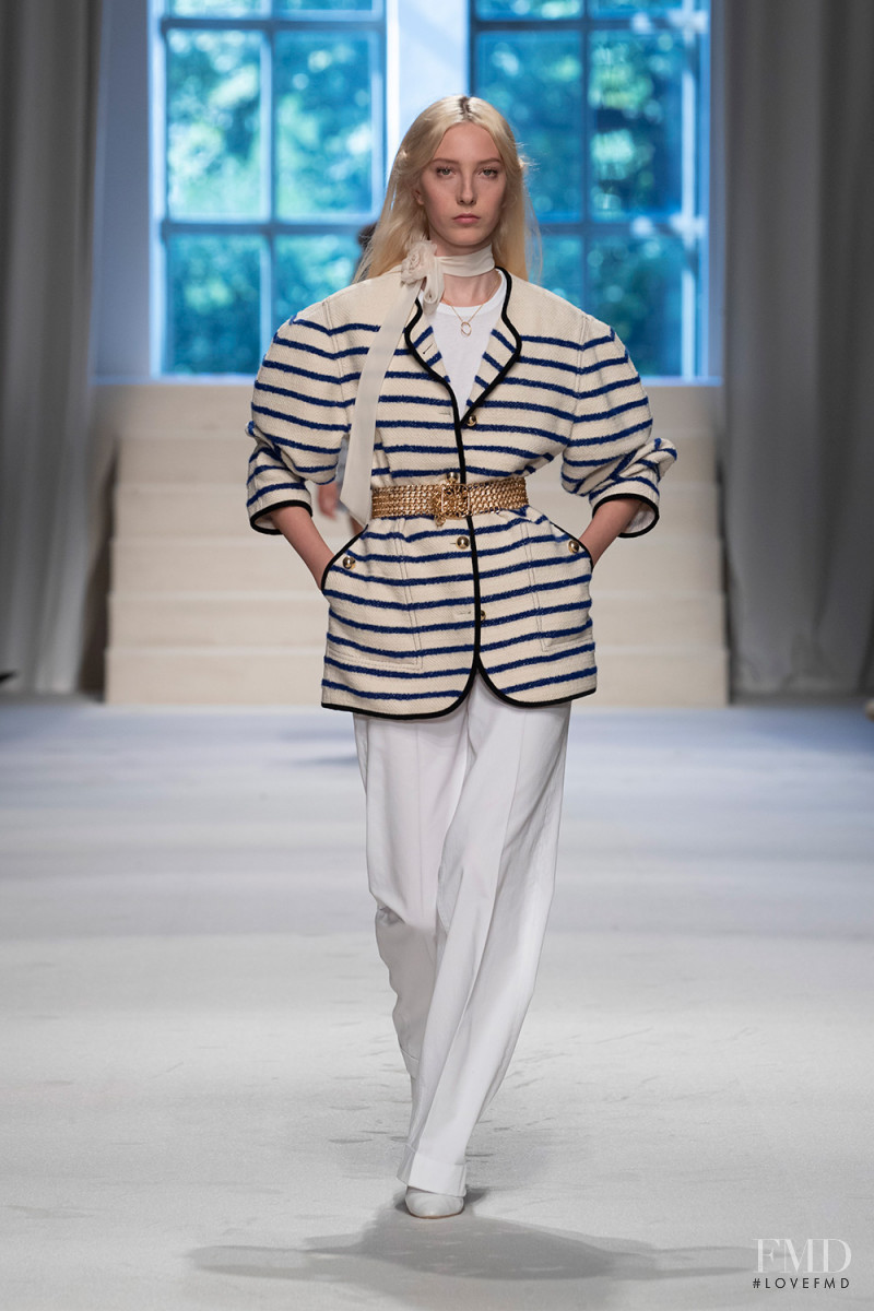 Sasha  Komarova featured in  the Philosophy di Lorenzo Serafini fashion show for Spring/Summer 2020