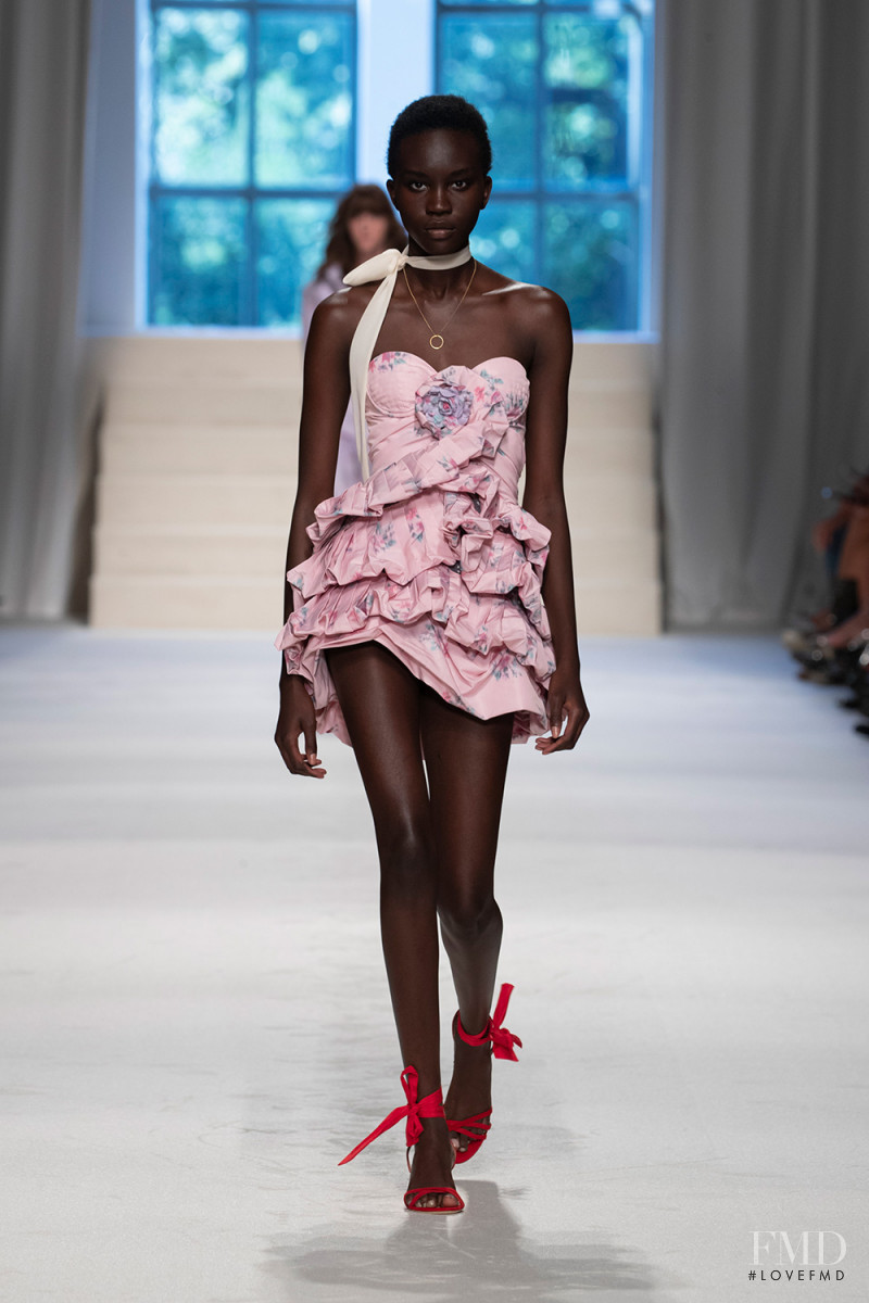 Achenrin Madit featured in  the Philosophy di Lorenzo Serafini fashion show for Spring/Summer 2020