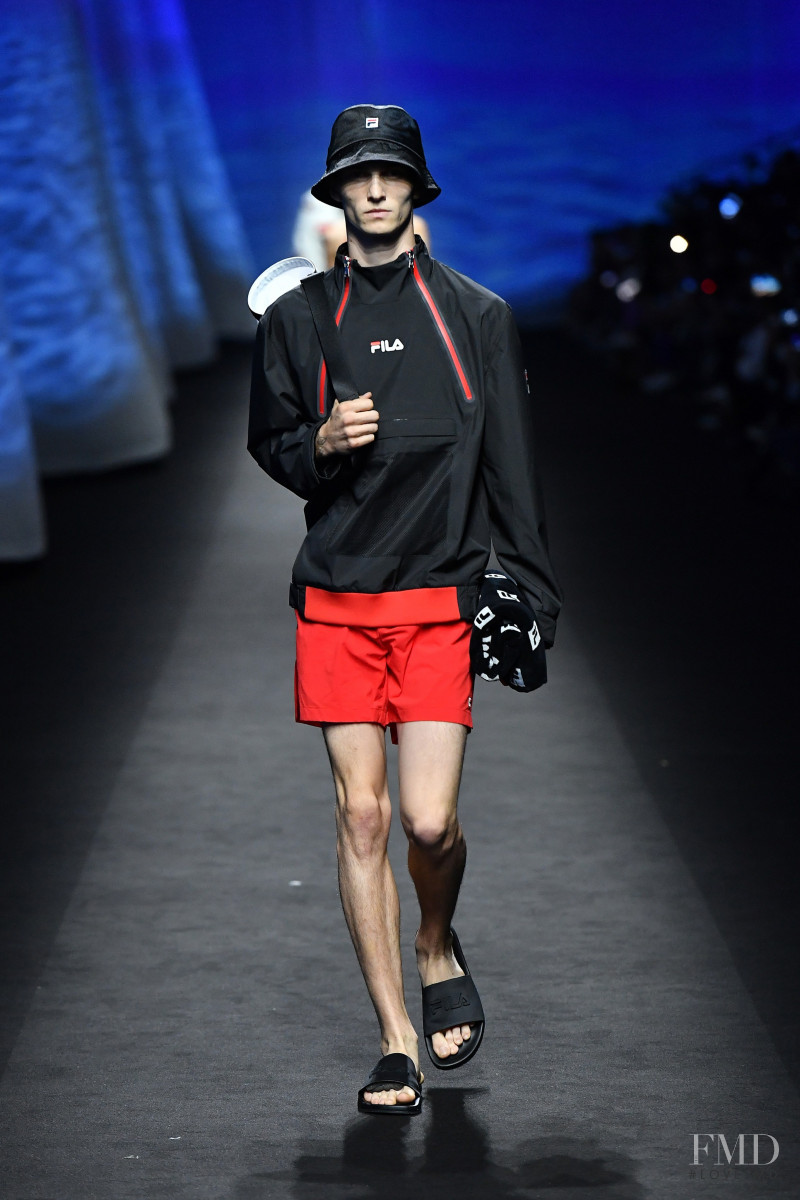 Luc Defont Saviard featured in  the Fila fashion show for Spring/Summer 2020