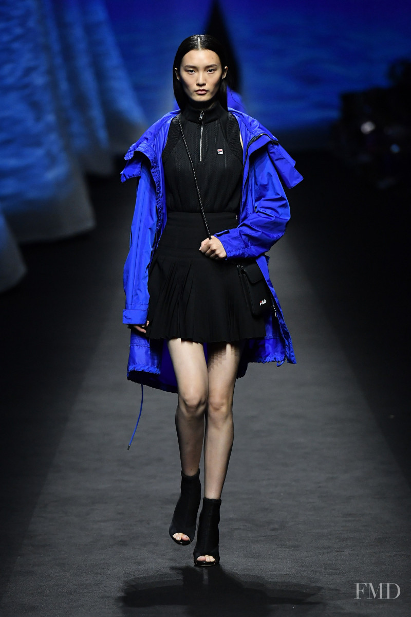 Liu Chunjie featured in  the Fila fashion show for Spring/Summer 2020