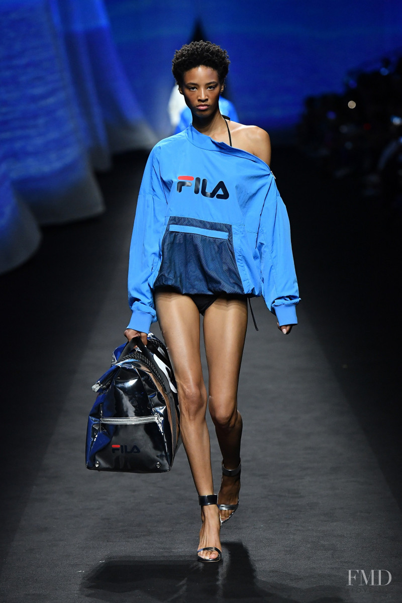 Janaye Furman featured in  the Fila fashion show for Spring/Summer 2020