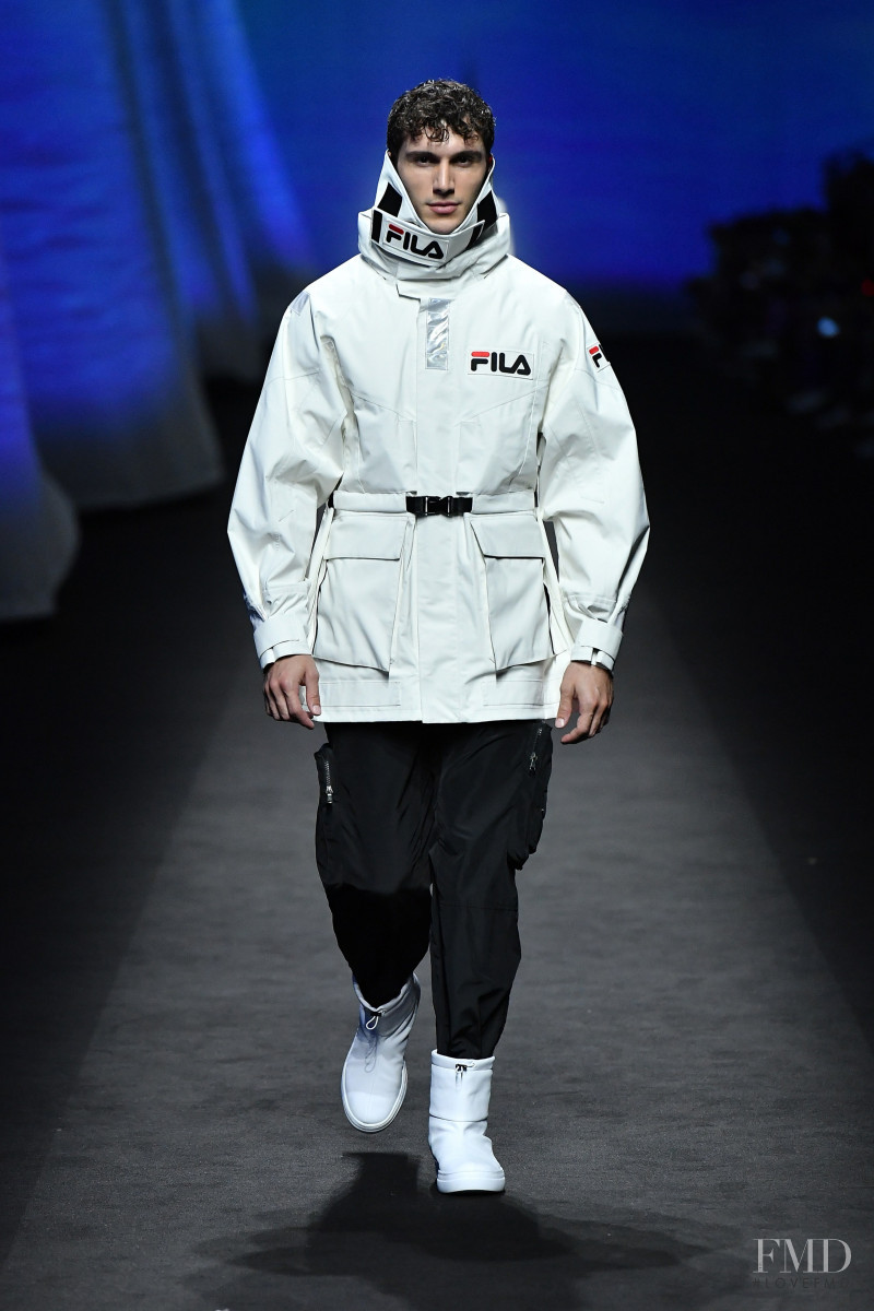 Federico Massaro featured in  the Fila fashion show for Spring/Summer 2020
