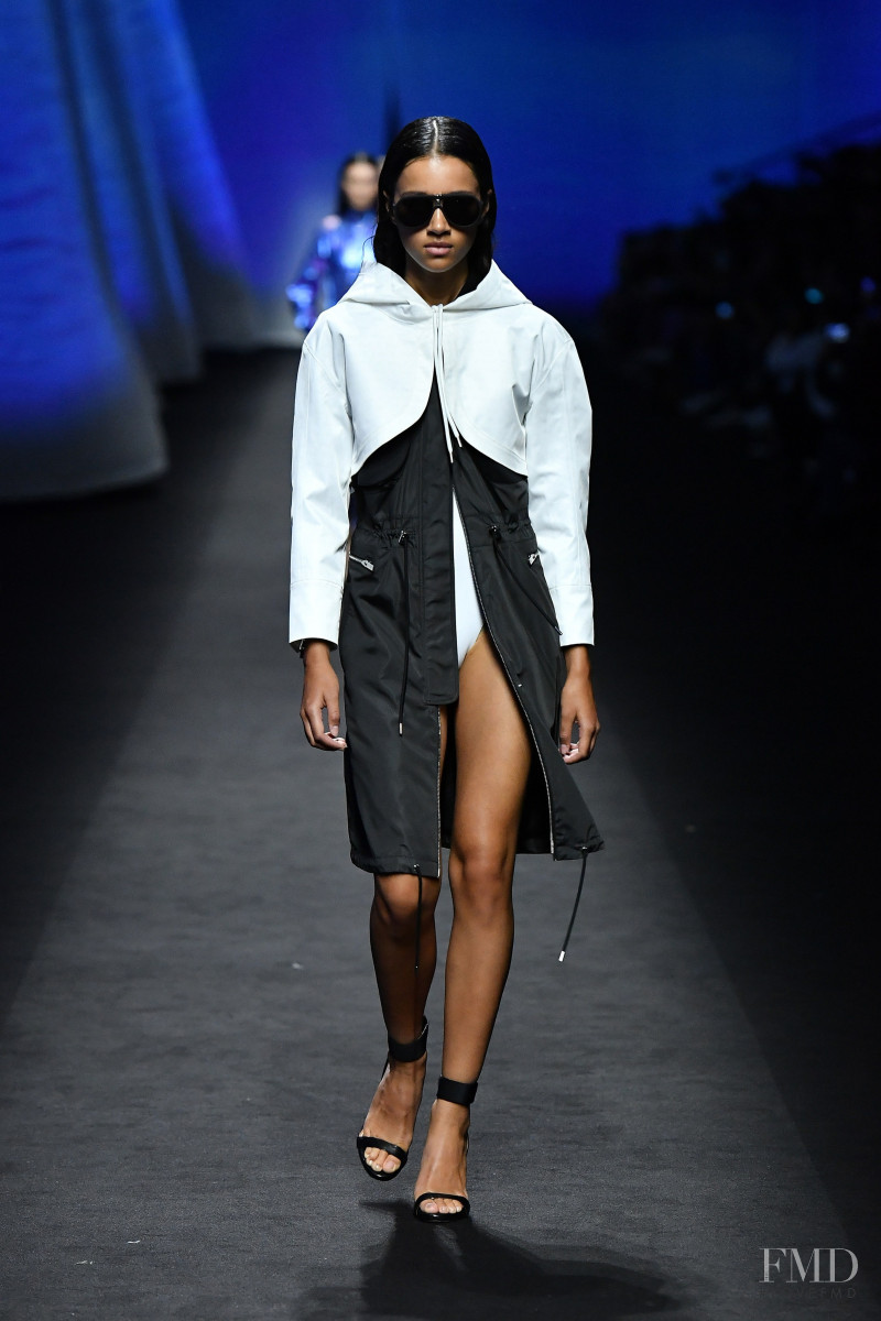 Mara Kasanpawiro featured in  the Fila fashion show for Spring/Summer 2020