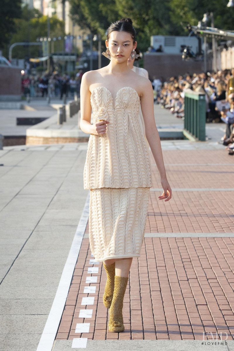 Xu Xiao Qian featured in  the Marco de Vincenzo fashion show for Spring/Summer 2020