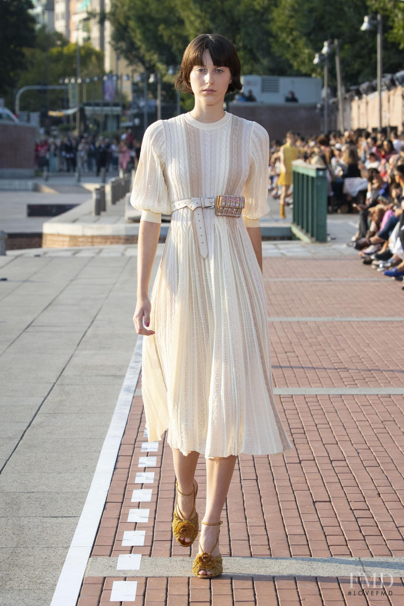 Chiara Luna Vanderstaeten featured in  the Marco de Vincenzo fashion show for Spring/Summer 2020