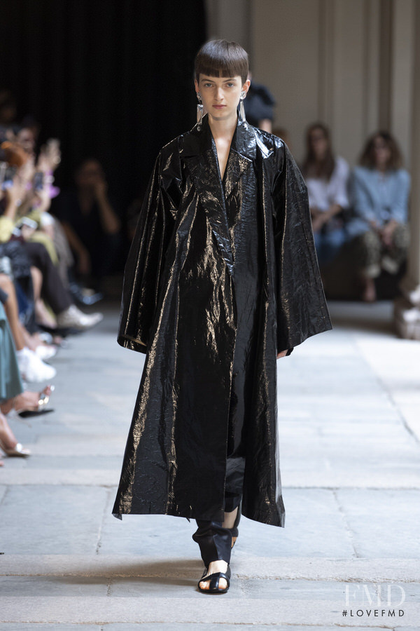 Maisie Dunlop featured in  the Calcaterra fashion show for Spring/Summer 2020