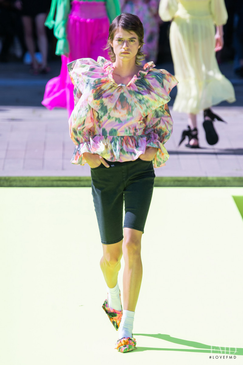 Martina Boaretto Giuliano featured in  the MSGM fashion show for Spring/Summer 2020