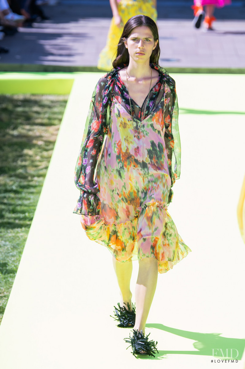 Hayett McCarthy featured in  the MSGM fashion show for Spring/Summer 2020