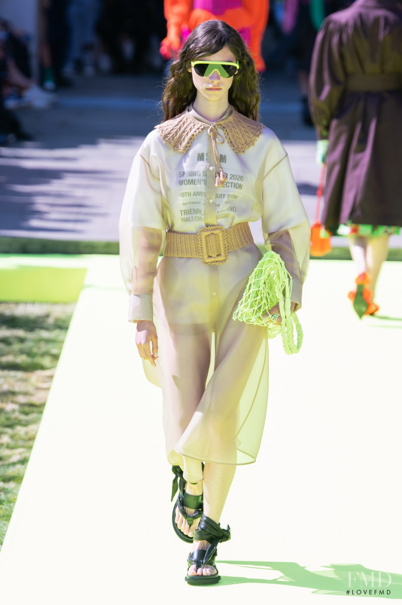 Sophie Martynova featured in  the MSGM fashion show for Spring/Summer 2020