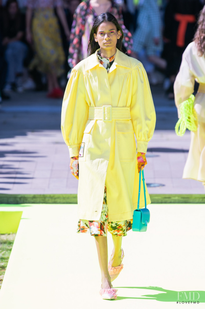 Annibelis Baez featured in  the MSGM fashion show for Spring/Summer 2020