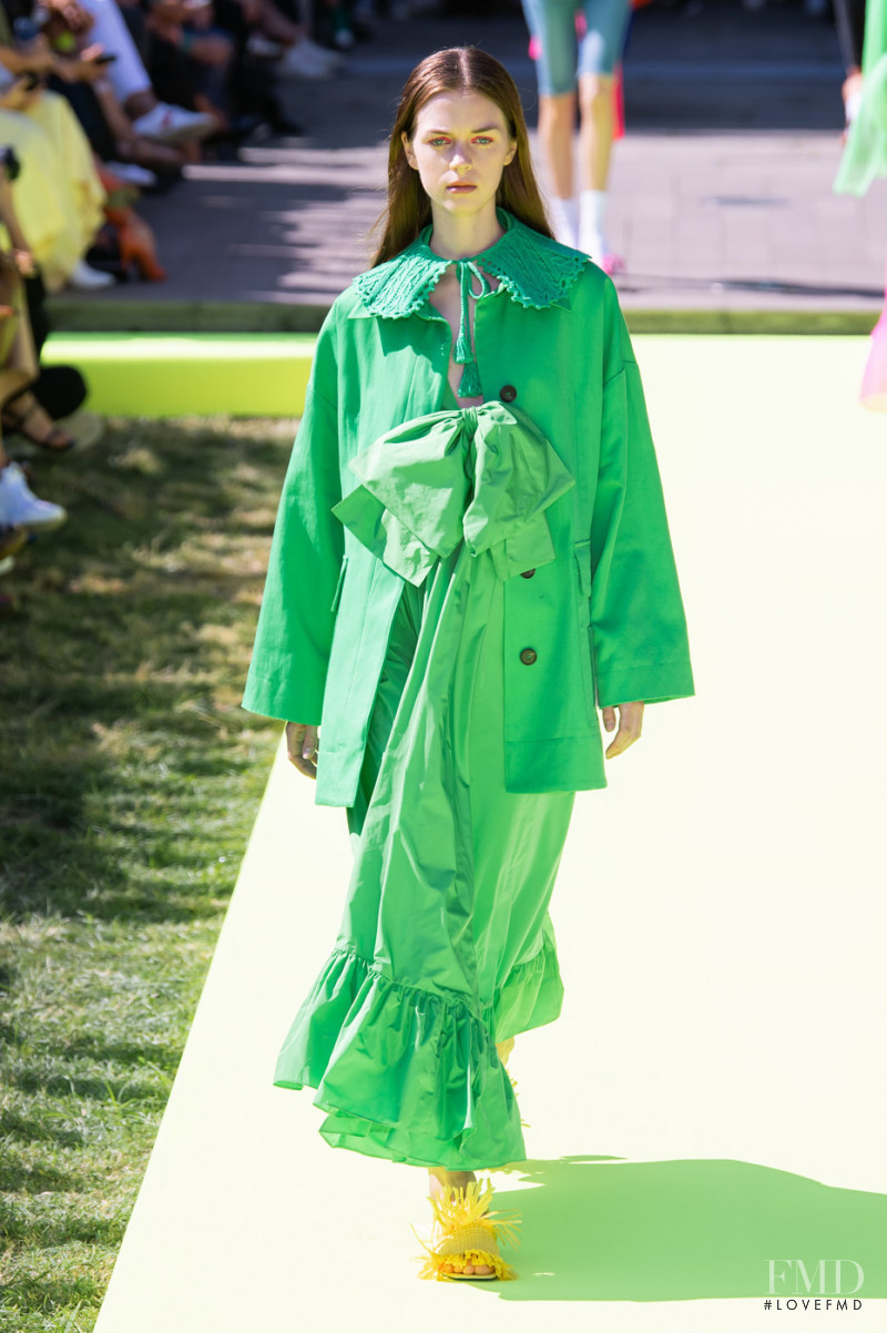 Tilda Jonsson featured in  the MSGM fashion show for Spring/Summer 2020