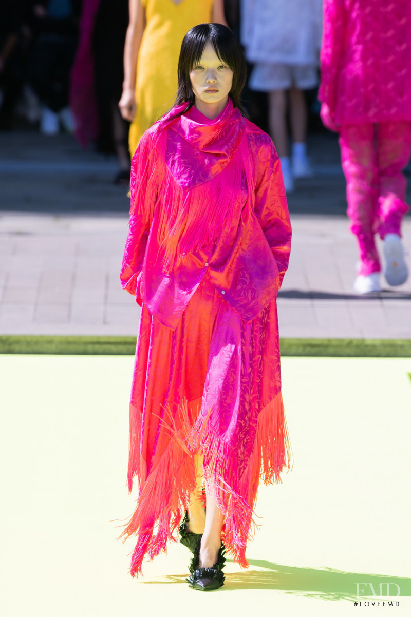 Xie Chaoyu featured in  the MSGM fashion show for Spring/Summer 2020
