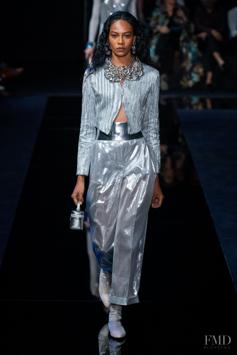 Martine Fox featured in  the Emporio Armani fashion show for Spring/Summer 2020
