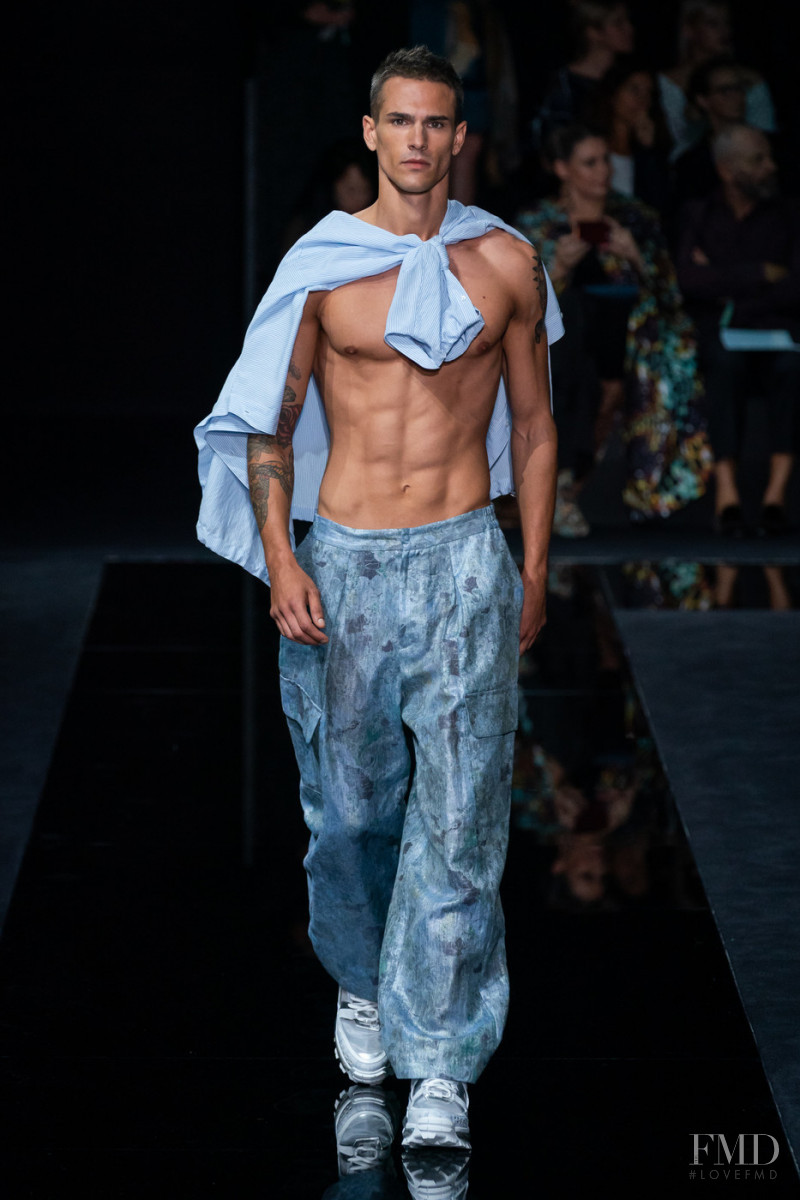 Gregorio Crappa featured in  the Emporio Armani fashion show for Spring/Summer 2020