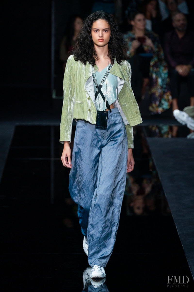 Nikki Vonsee featured in  the Emporio Armani fashion show for Spring/Summer 2020