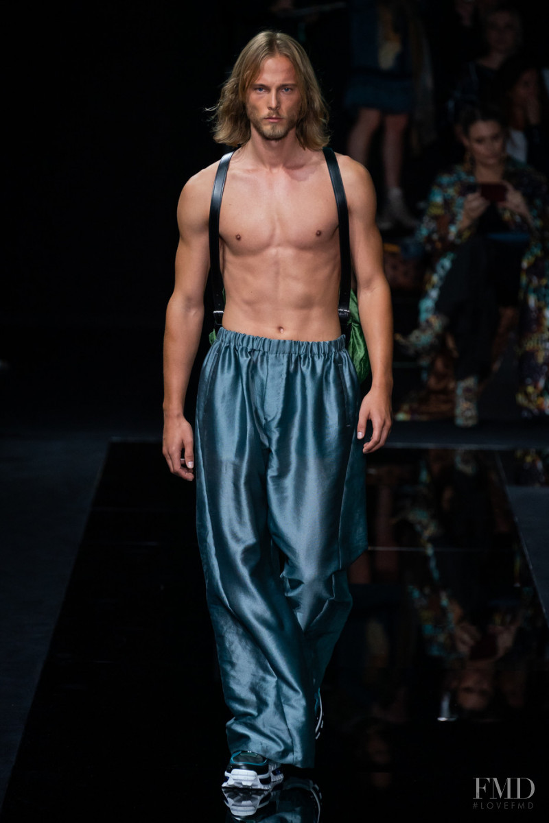 Luke Maehlmann featured in  the Emporio Armani fashion show for Spring/Summer 2020