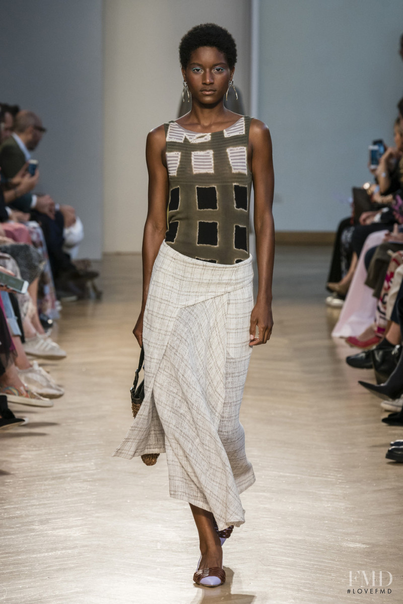 Aurelie Giraud featured in  the Cividini fashion show for Spring/Summer 2020