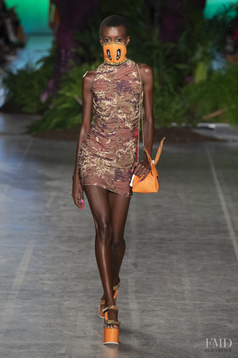 Amira Pinheiro featured in  the GCDS fashion show for Spring/Summer 2020