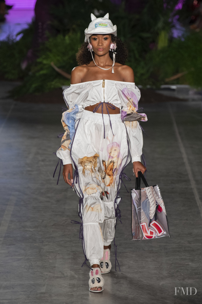 Cheyenne Maya Carty featured in  the GCDS fashion show for Spring/Summer 2020