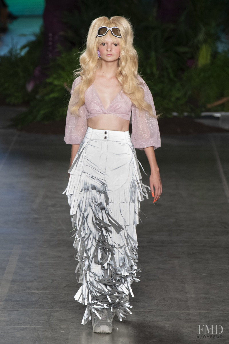 Unia Pakhomova featured in  the GCDS fashion show for Spring/Summer 2020