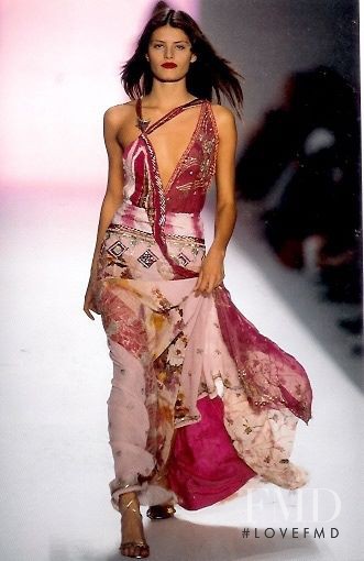 Isabeli Fontana featured in  the Matthew Williamson fashion show for Autumn/Winter 2002