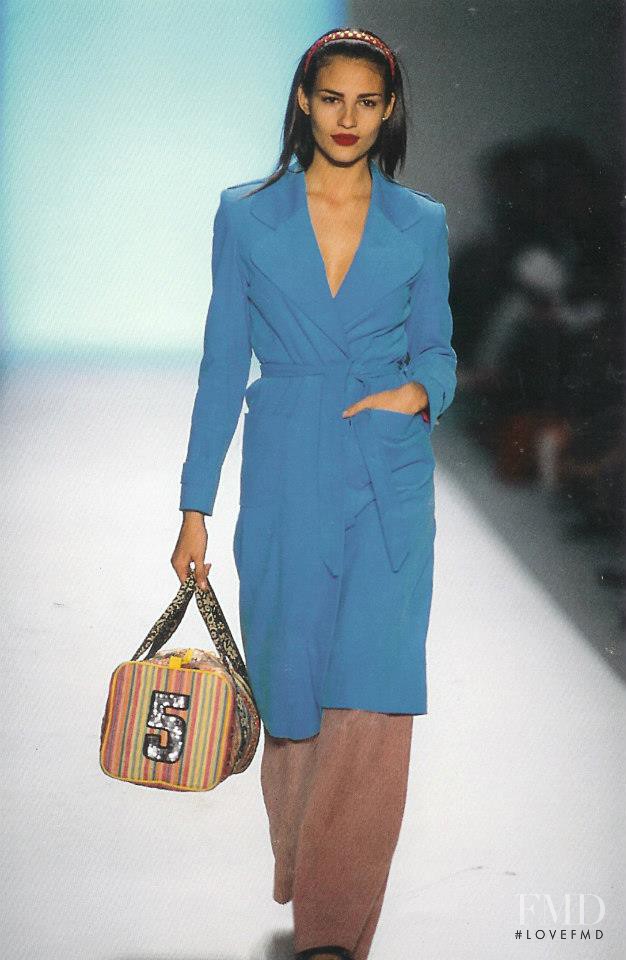 Fernanda Tavares featured in  the Matthew Williamson fashion show for Autumn/Winter 2002