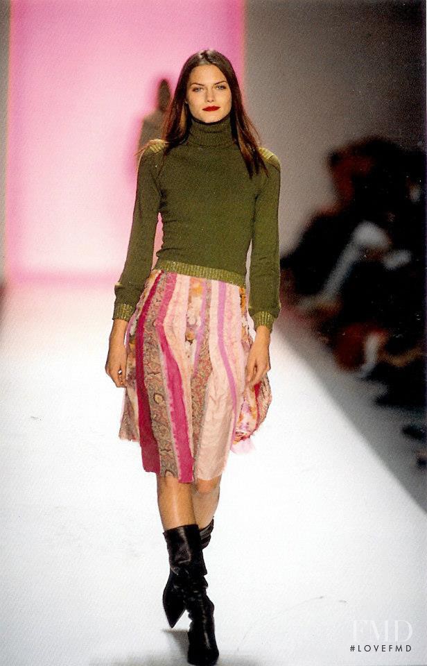 Mini Anden featured in  the Matthew Williamson fashion show for Autumn/Winter 2002