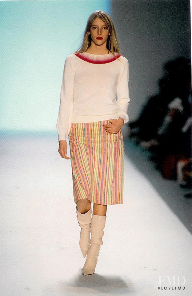 Carmen Maria Hillestad featured in  the Matthew Williamson fashion show for Autumn/Winter 2002