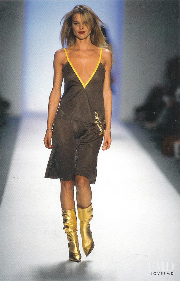 Eva Herzigova featured in  the Matthew Williamson fashion show for Autumn/Winter 2002
