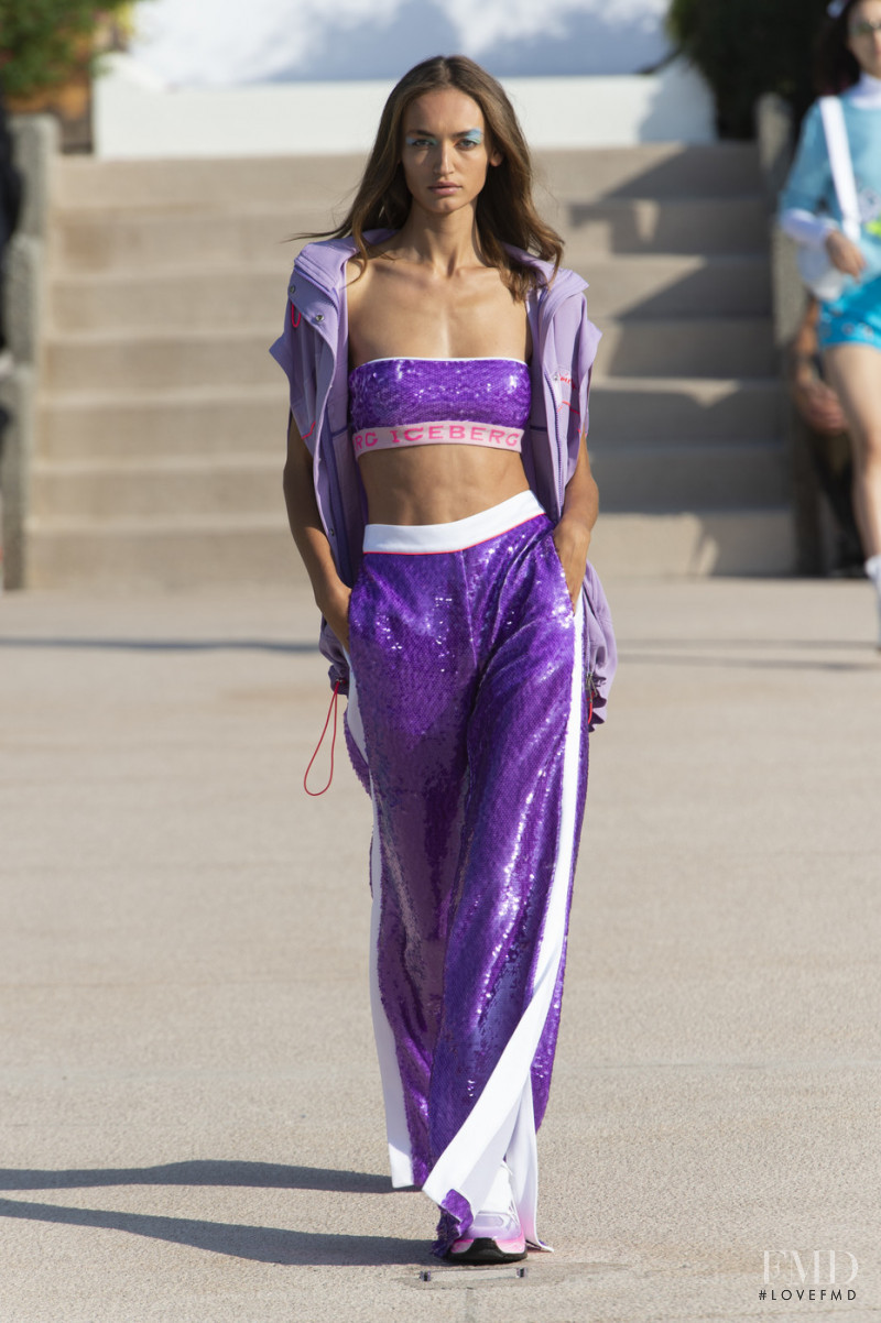 Beatrice Brusco featured in  the Iceberg fashion show for Spring/Summer 2020