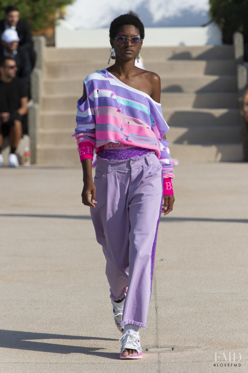 Aurelie Giraud featured in  the Iceberg fashion show for Spring/Summer 2020