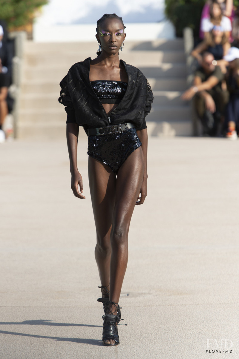 Nicole Atieno featured in  the Iceberg fashion show for Spring/Summer 2020