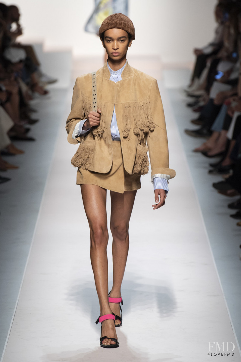 Franci Santos featured in  the Ermanno Scervino fashion show for Spring/Summer 2020