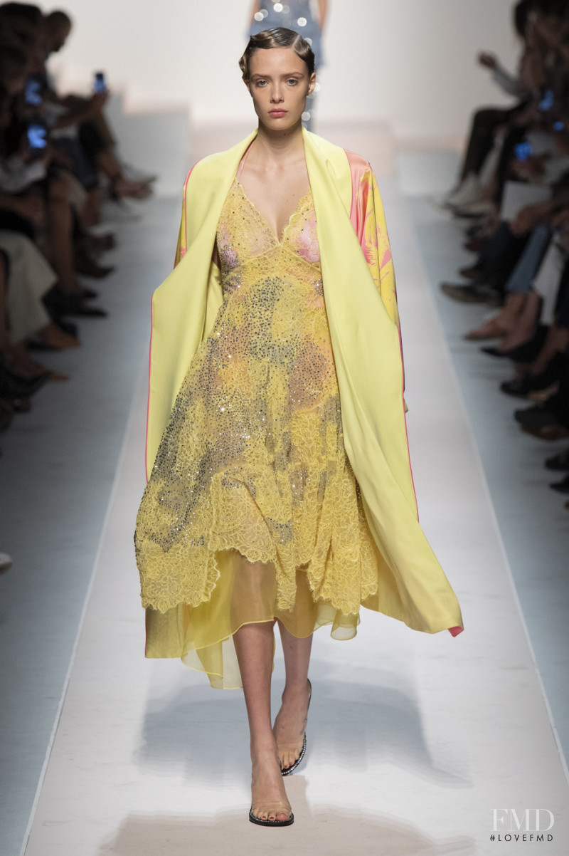 Charlotte Rose Hansen featured in  the Ermanno Scervino fashion show for Spring/Summer 2020